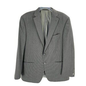 Calvin Klein Charcoal Gray Wool Suit Jacket Sz 43R